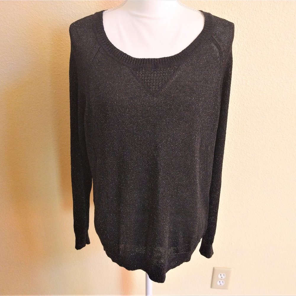 Marks & Spencer Black Sparkle Glitter Long Sleeve Sweater Jumper